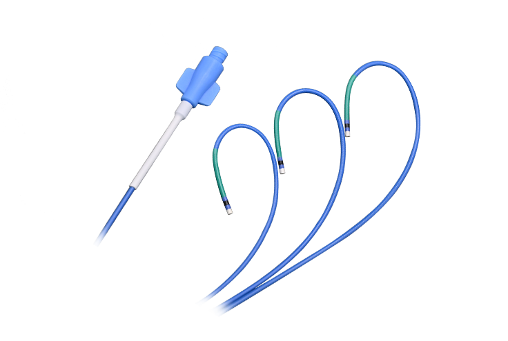Catheter a threorú